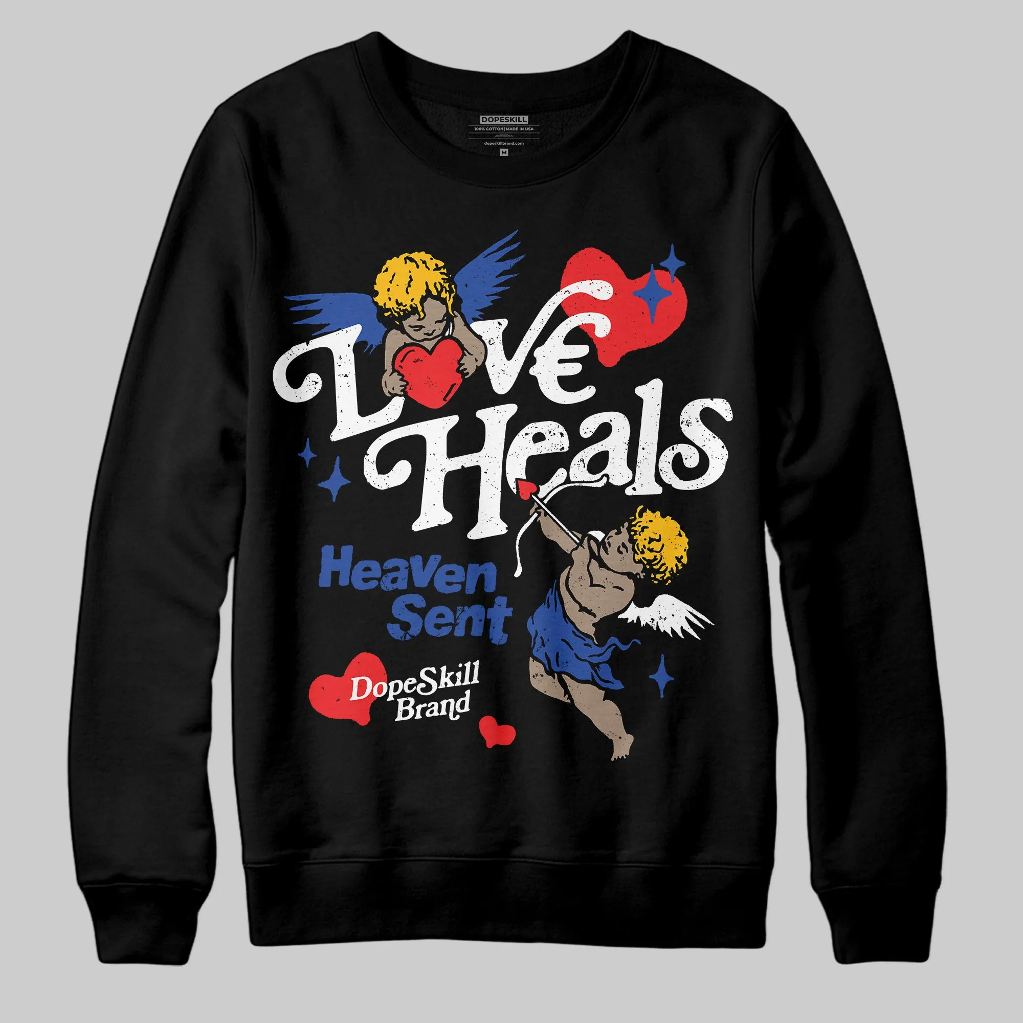 Royal Blue Collection DopeSkill Sweatshirt New Love Heals Graphic sold by DopeSkill product image thumbnail 2