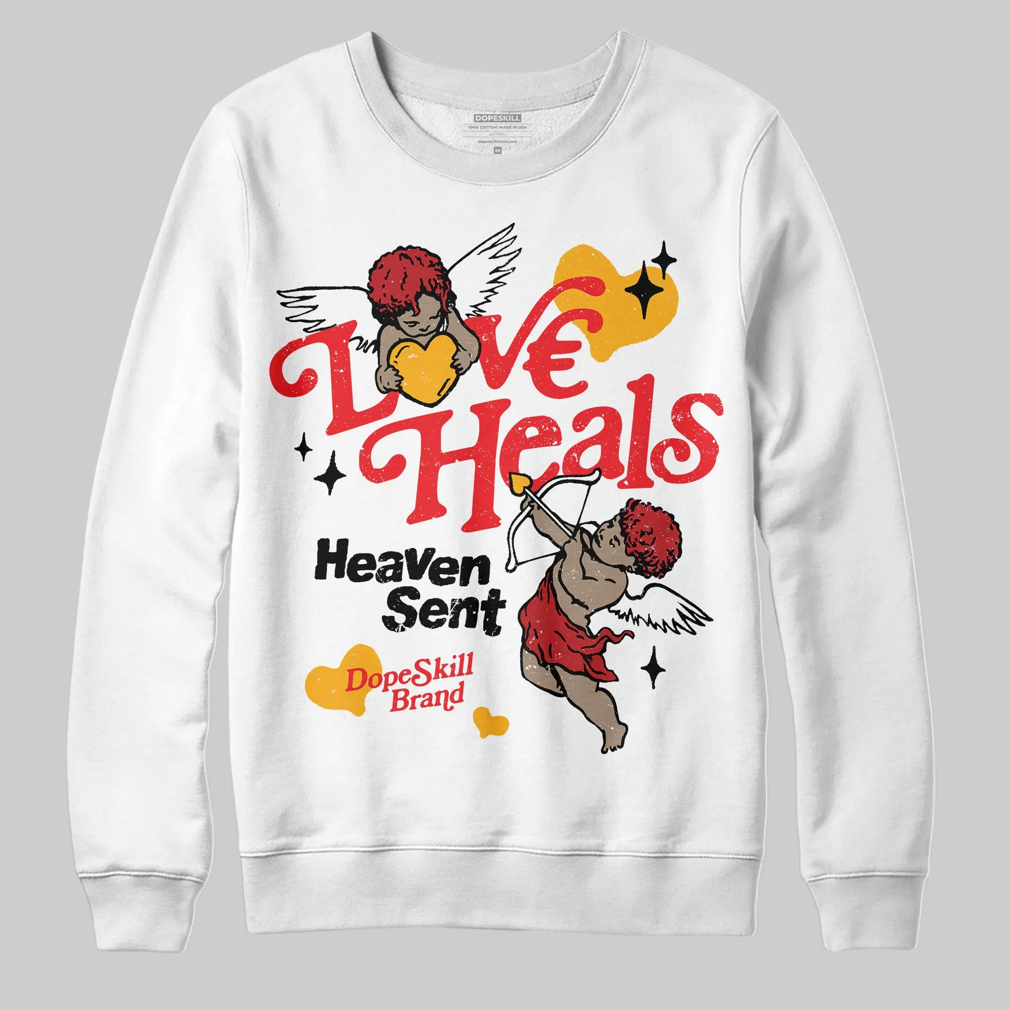 Red Collection DopeSkill Sweatshirt New Love Heals Graphic sold by DopeSkill product image thumbnail 2