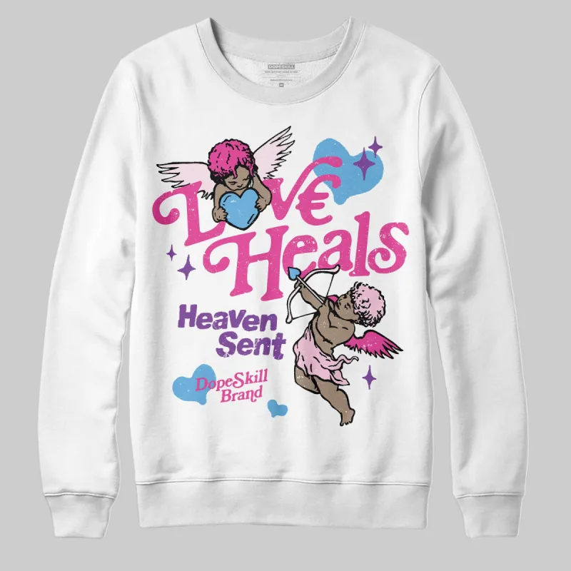Pink Collection DopeSkill Sweatshirt New Love Heals Graphic sold by DopeSkill