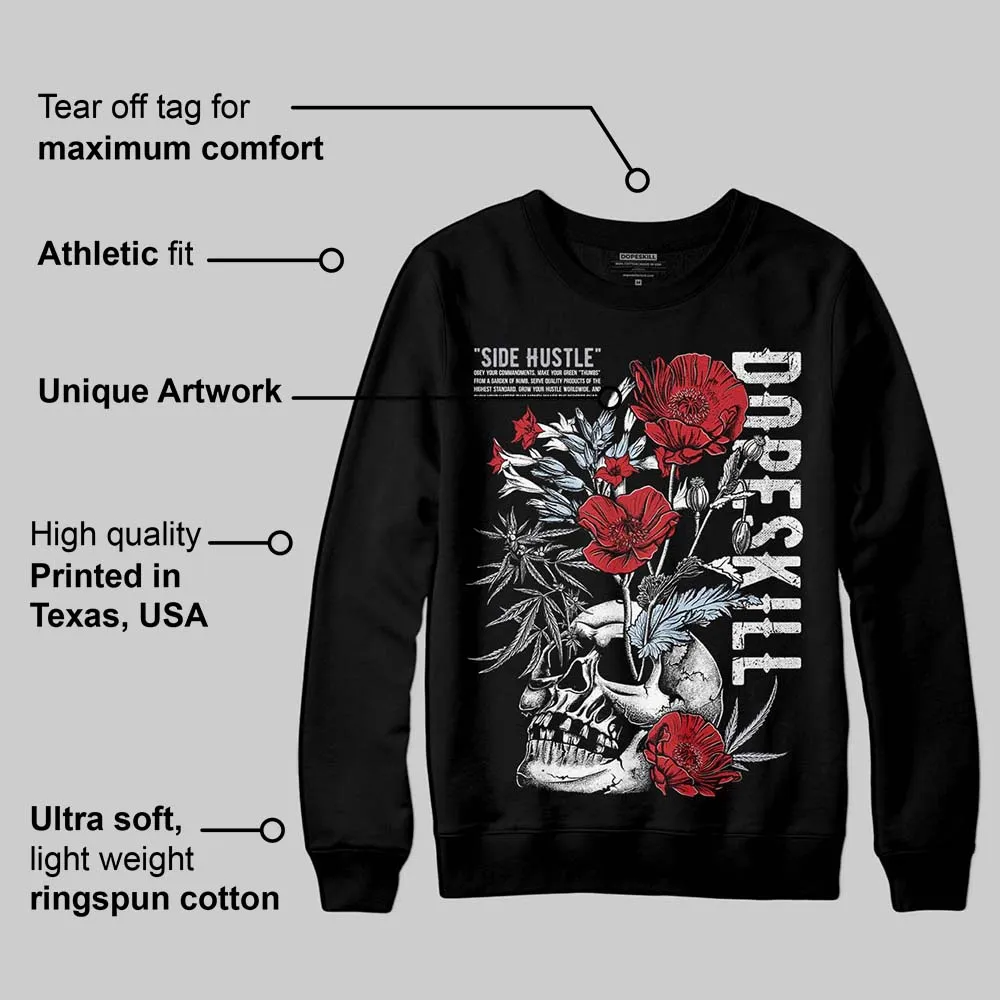 Black Metallic Reimagined 5s DopeSkill Sweatshirt Side Hustle Graphic sold by DopeSkill product image thumbnail 3