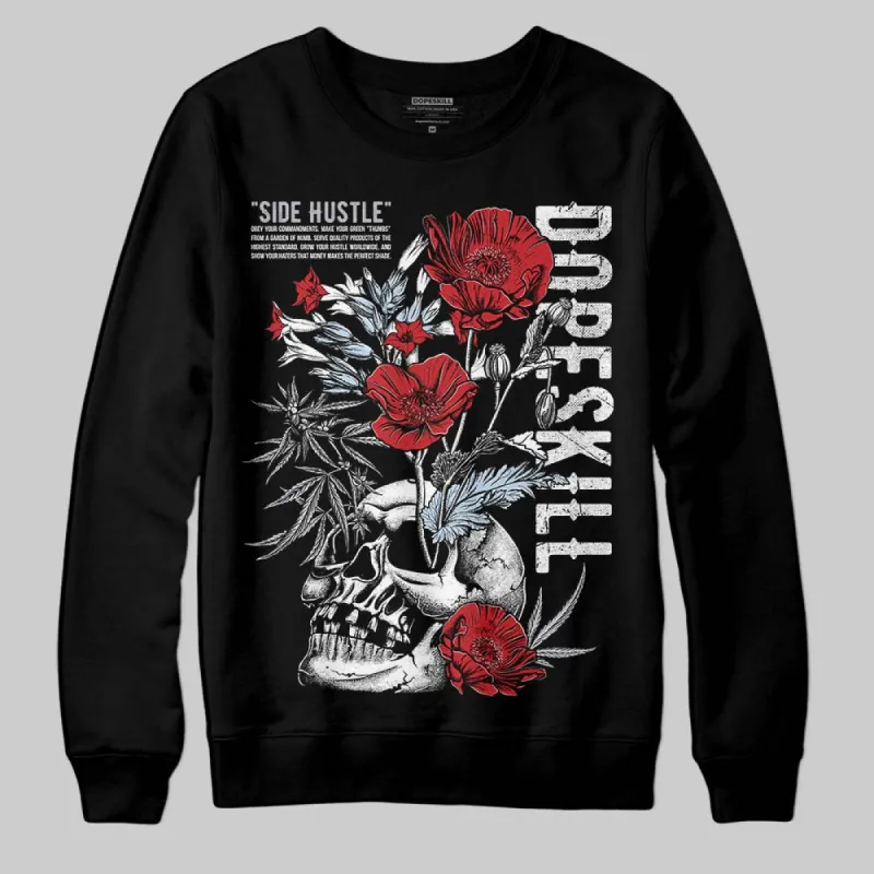 Black Metallic Reimagined 5s DopeSkill Sweatshirt Side Hustle Graphic sold by DopeSkill