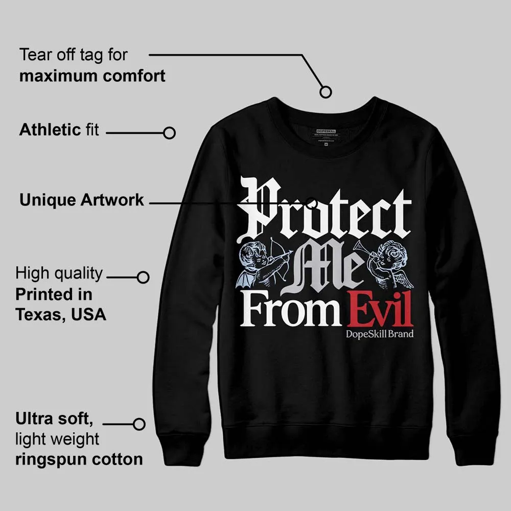 Black Metallic Reimagined 5s DopeSkill Sweatshirt Protect Me From Evil Graphic sold by DopeSkill product image thumbnail 3