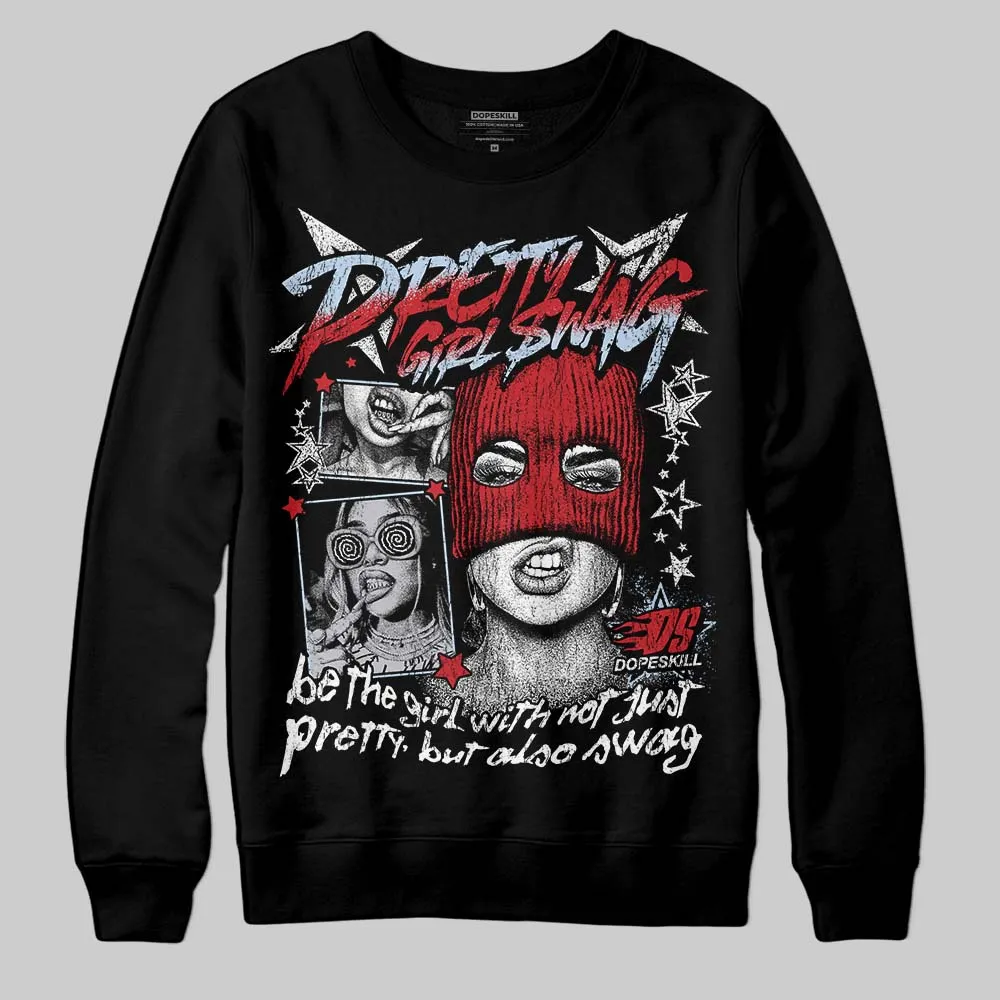 Black Metallic Reimagined 5s DopeSkill Sweatshirt Pretty Girl Swag Graphic sold by DopeSkill