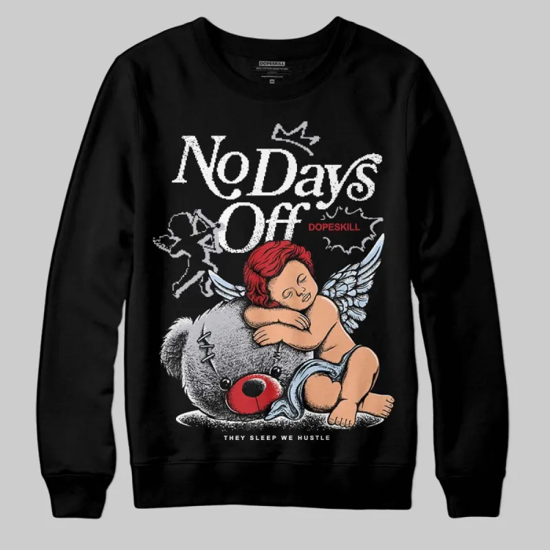 Black Metallic Reimagined 5s DopeSkill Sweatshirt New No Days Off Graphic sold by DopeSkill