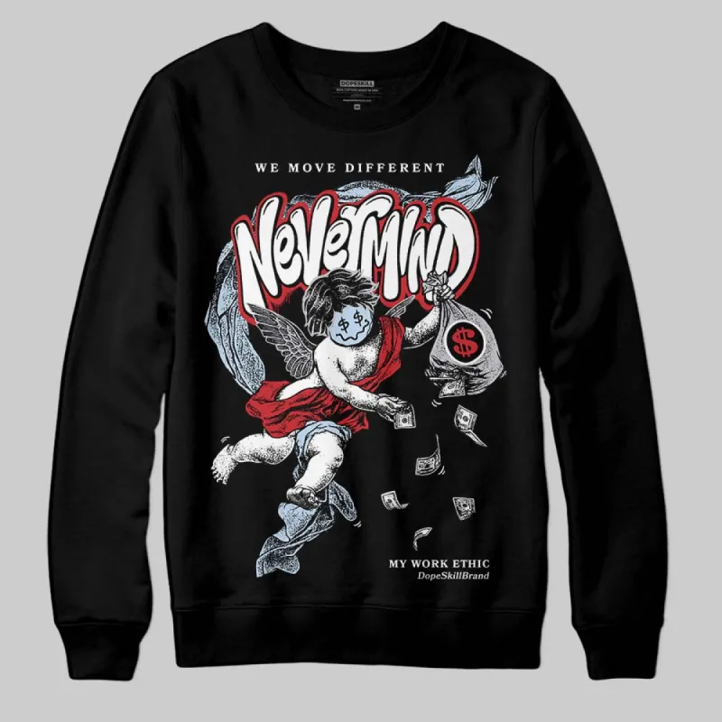 Black Metallic Reimagined 5s DopeSkill Sweatshirt Nevermind Graphic sold by DopeSkill