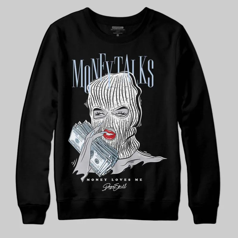 Black Metallic Reimagined 5s DopeSkill Sweatshirt Money Talks Graphic sold by DopeSkill