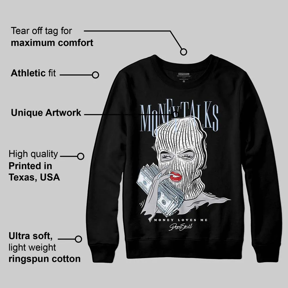 Black Metallic Reimagined 5s DopeSkill Sweatshirt Money Talks Graphic sold by DopeSkill product image thumbnail 3
