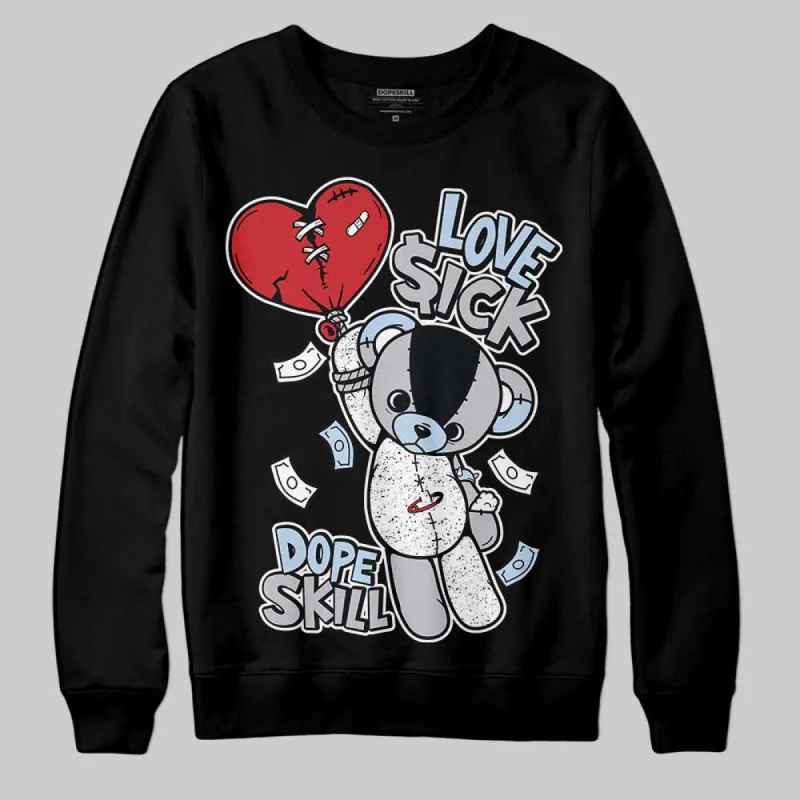 Black Metallic Reimagined 5s DopeSkill Sweatshirt Love Sick Graphic sold by DopeSkill