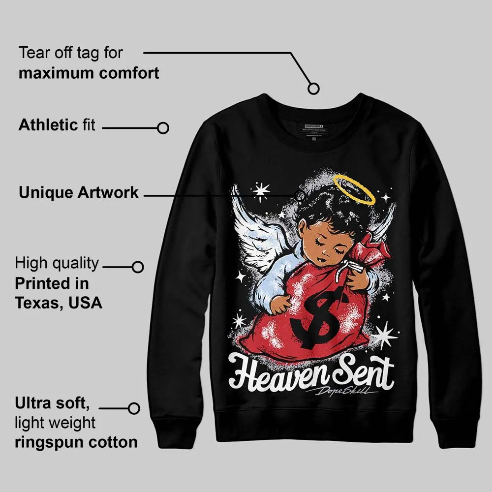 Black Metallic Reimagined 5s DopeSkill Sweatshirt Heaven Sent Graphic sold by DopeSkill product image thumbnail 3