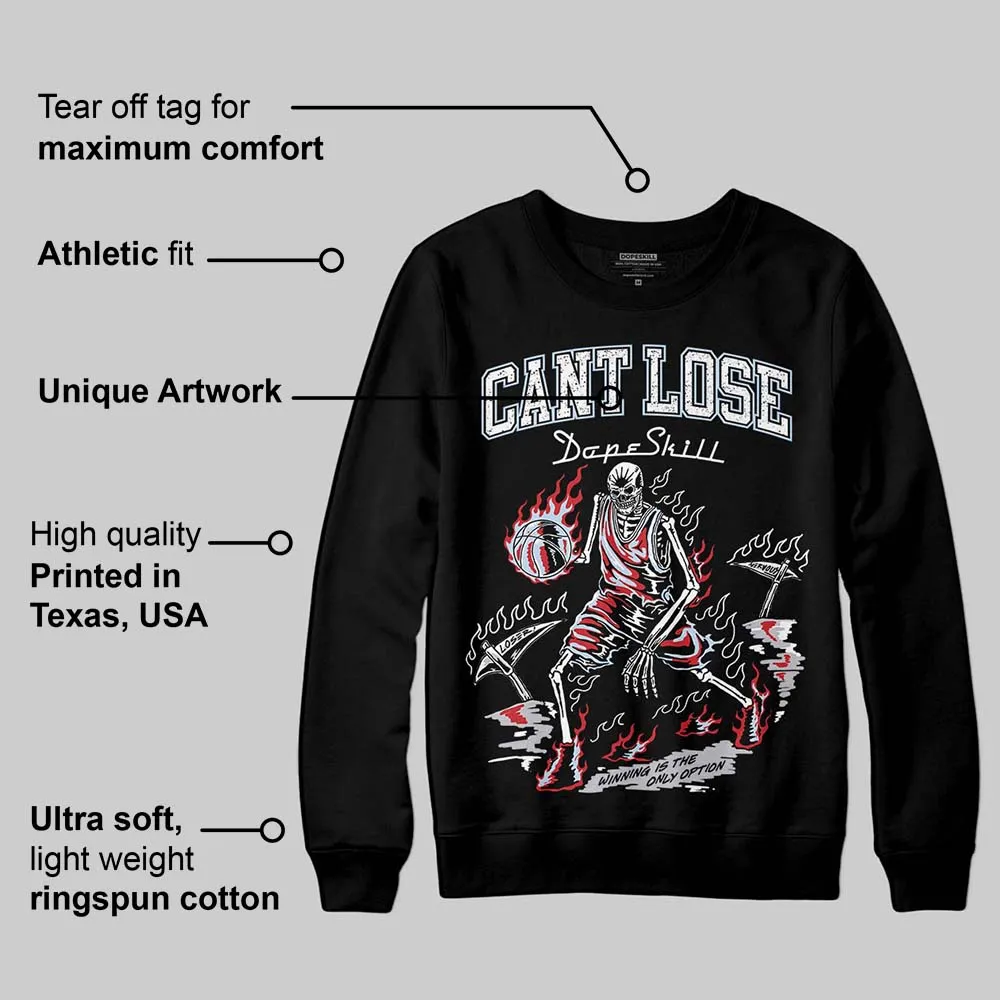 Black Metallic Reimagined 5s DopeSkill Sweatshirt Cant Lose Graphic sold by DopeSkill product image thumbnail 3