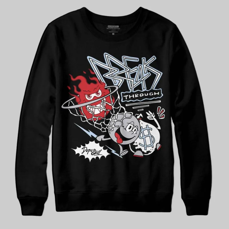 Black Metallic Reimagined 5s DopeSkill Sweatshirt Break Through Graphic sold by DopeSkill