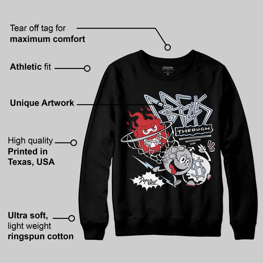 Black Metallic Reimagined 5s DopeSkill Sweatshirt Break Through Graphic sold by DopeSkill product image thumbnail 3