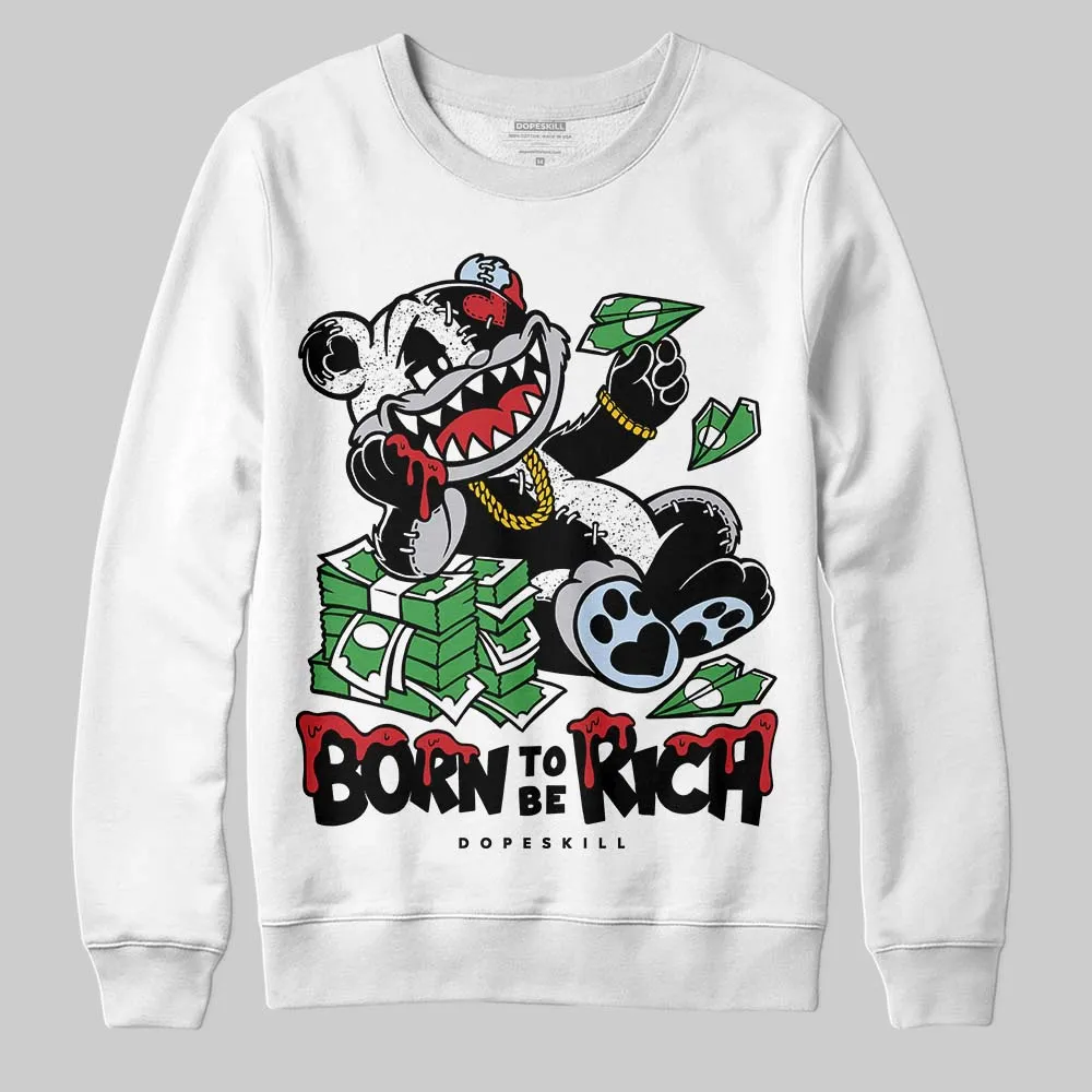 Black Metallic Reimagined 5s DopeSkill Sweatshirt Born To Be Rich Graphic sold by DopeSkill product image thumbnail 2