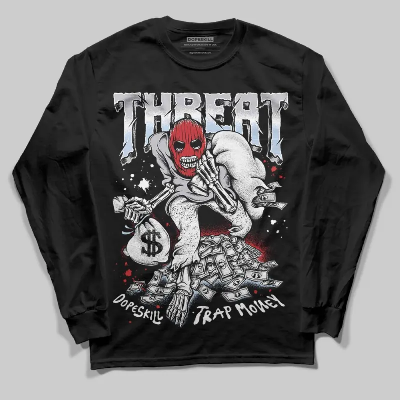 Black Metallic Reimagined 5s DopeSkill Long Sleeve T-Shirt Threat Graphic sold by DopeSkill