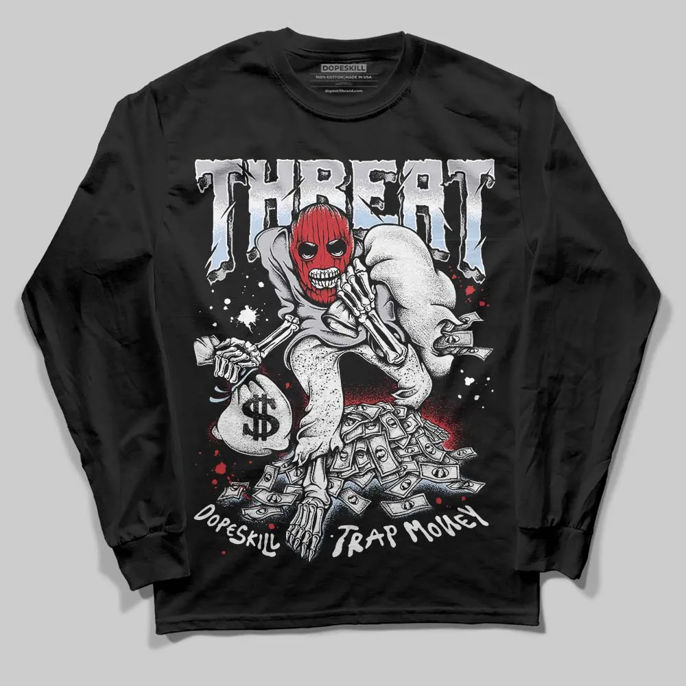 Black Metallic Reimagined 5s DopeSkill Long Sleeve T-Shirt Threat Graphic sold by DopeSkill