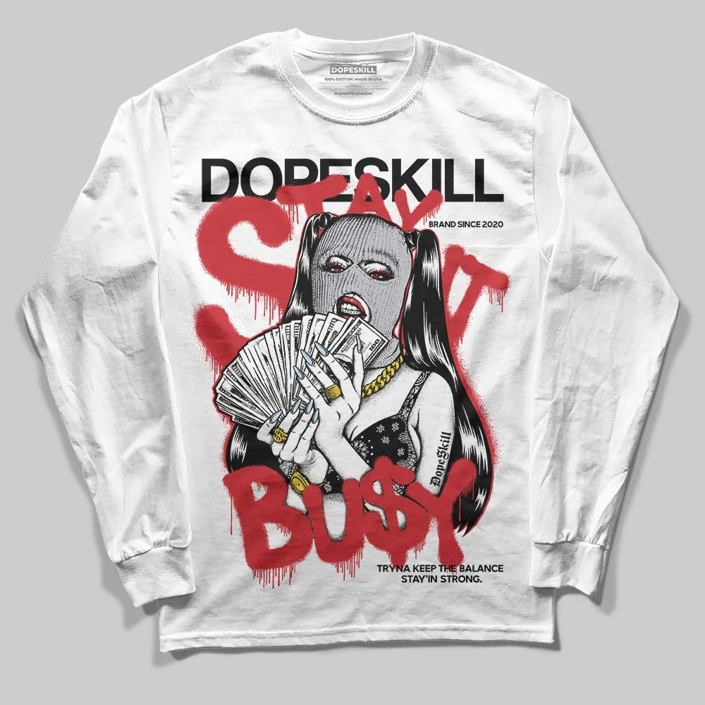 Black Metallic Reimagined 5s DopeSkill Long Sleeve T-Shirt Stay It Busy Graphic sold by DopeSkill product image thumbnail 2