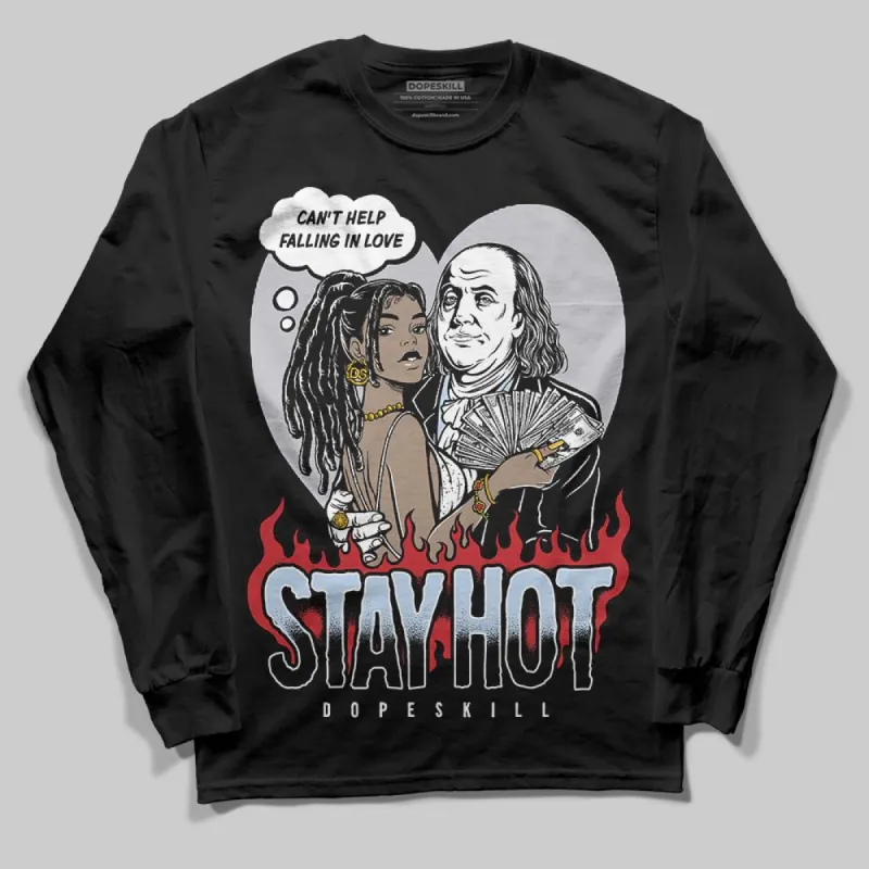Black Metallic Reimagined 5s DopeSkill Long Sleeve T-Shirt Stay Hot Graphic sold by DopeSkill