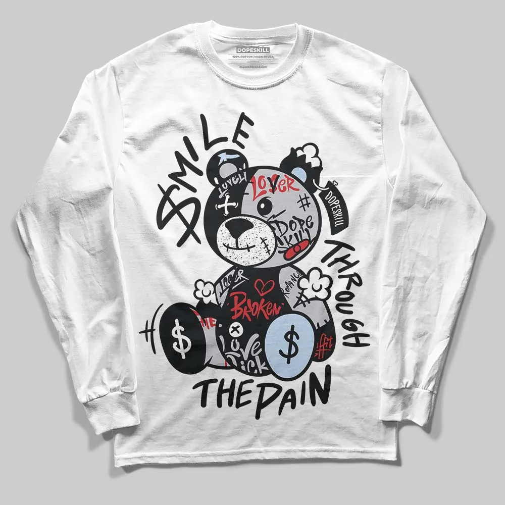 Black Metallic Reimagined 5s DopeSkill Long Sleeve T-Shirt Smile Through The Pain Graphic sold by DopeSkill product image thumbnail 2