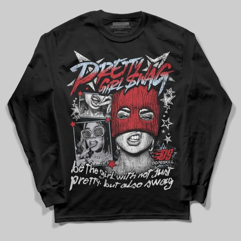 Black Metallic Reimagined 5s DopeSkill Long Sleeve T-Shirt Pretty Girl Swag Graphic sold by DopeSkill