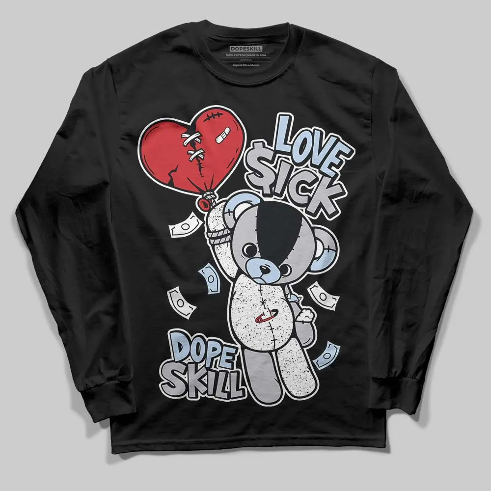 Black Metallic Reimagined 5s DopeSkill Long Sleeve T-Shirt Love Sick Graphic sold by DopeSkill