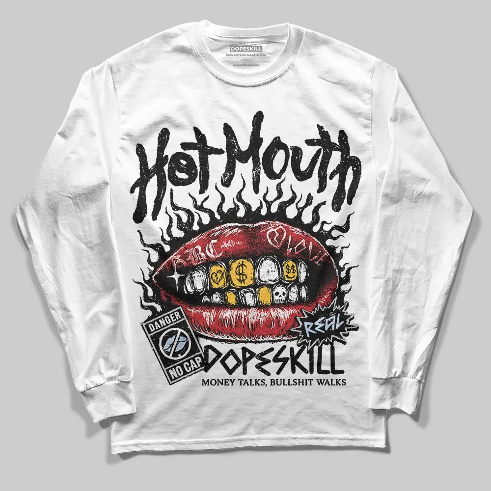 Black Metallic Reimagined 5s DopeSkill Long Sleeve T-Shirt Hot Mouth Graphic sold by DopeSkill product image thumbnail 2