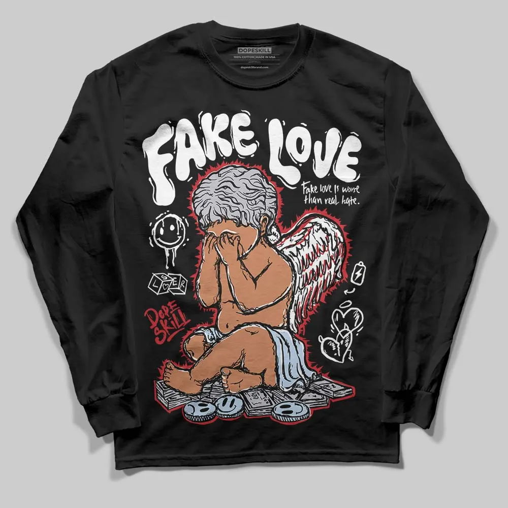 Black Metallic Reimagined 5s DopeSkill Long Sleeve T-Shirt False Love Graphic sold by DopeSkill
