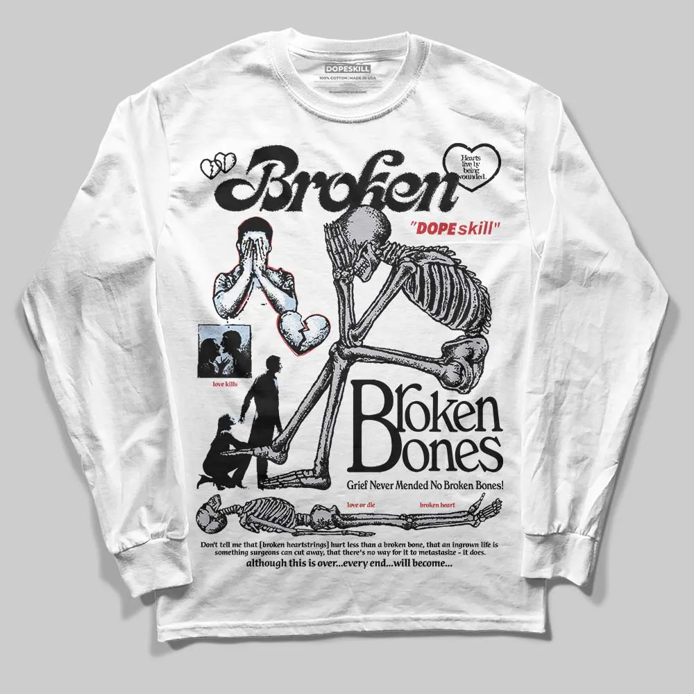 Black Metallic Reimagined 5s DopeSkill Long Sleeve T-Shirt Broken Bones Graphic sold by DopeSkill product image thumbnail 2
