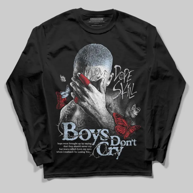 Black Metallic Reimagined 5s DopeSkill Long Sleeve T-Shirt Boys Don't Cry Graphic sold by DopeSkill