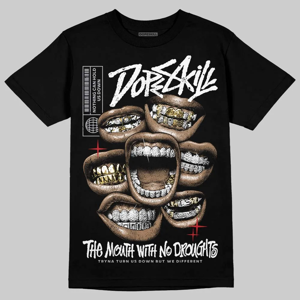 Black Metallic Reimagined 5s DopeSkill T-Shirt The Mouth With No Droughts Graphic sold by DopeSkill