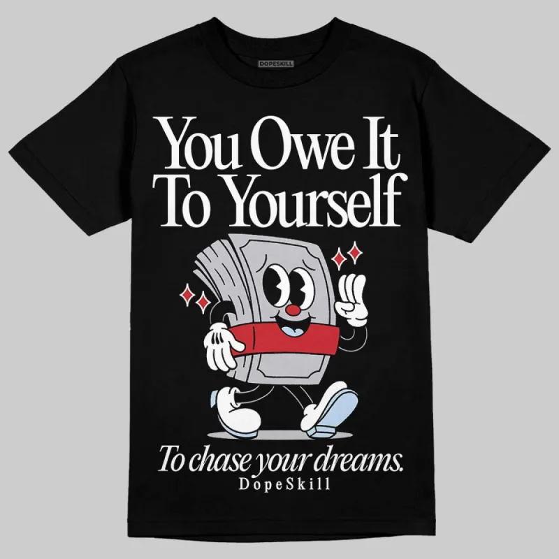 Black Metallic Reimagined 5s DopeSkill T-Shirt Owe It To Yourself Graphic sold by DopeSkill