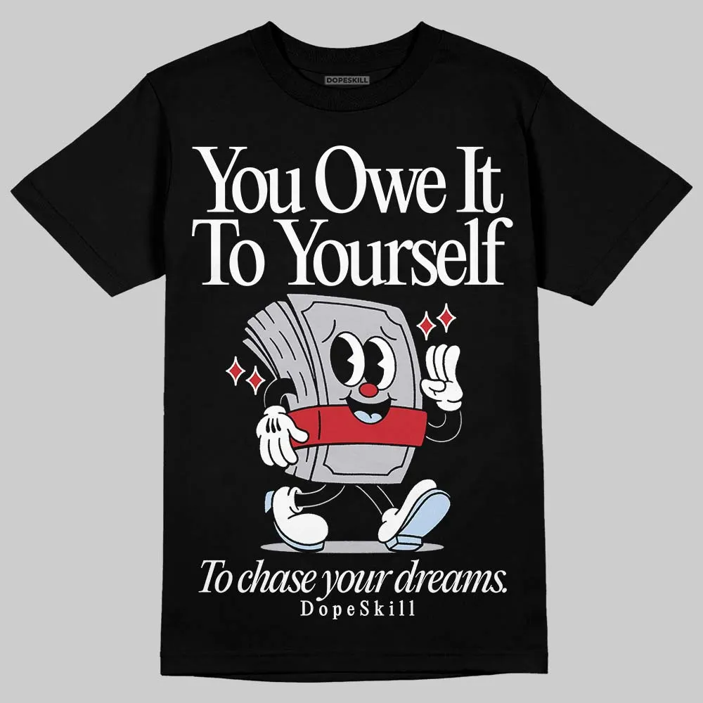 Black Metallic Reimagined 5s DopeSkill T-Shirt Owe It To Yourself Graphic sold by DopeSkill