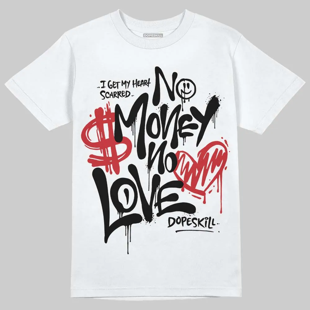Black Metallic Reimagined 5s DopeSkill T-Shirt No Money No Love Typo Graphic sold by DopeSkill product image thumbnail 2