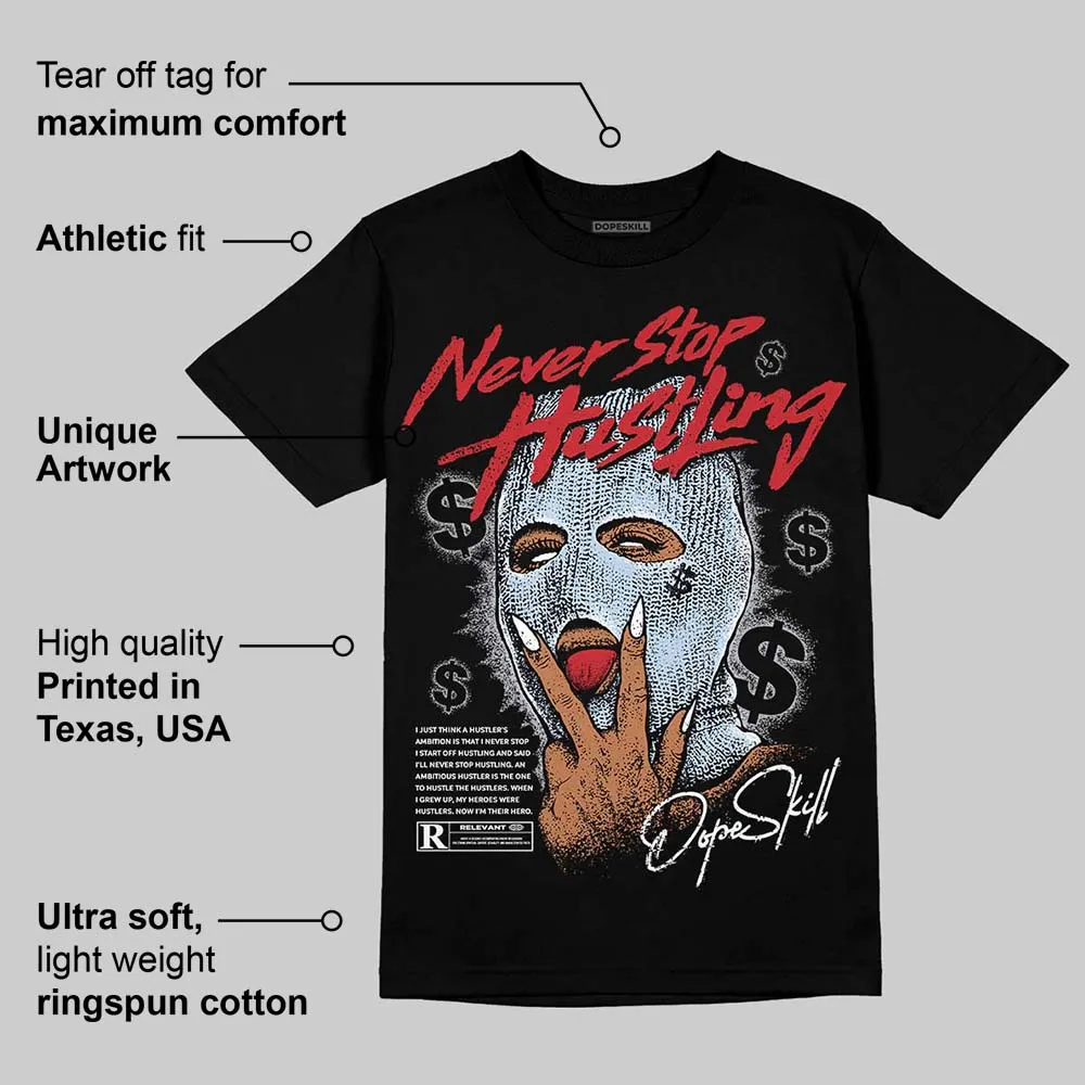 Black Metallic Reimagined 5s DopeSkill T-Shirt Never Stop Hustling Graphic sold by DopeSkill product image thumbnail 3