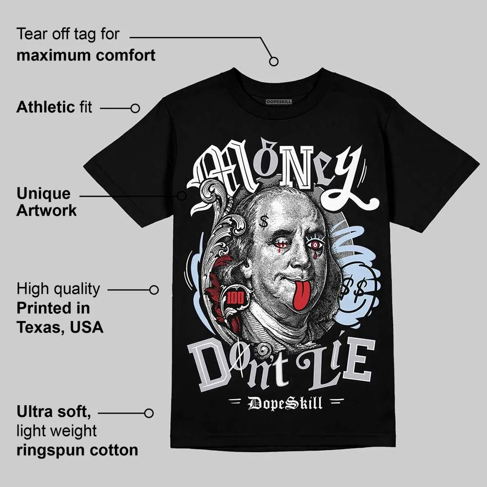 Black Metallic Reimagined 5s DopeSkill T-Shirt Money Don't Lie Graphic sold by DopeSkill product image thumbnail 3