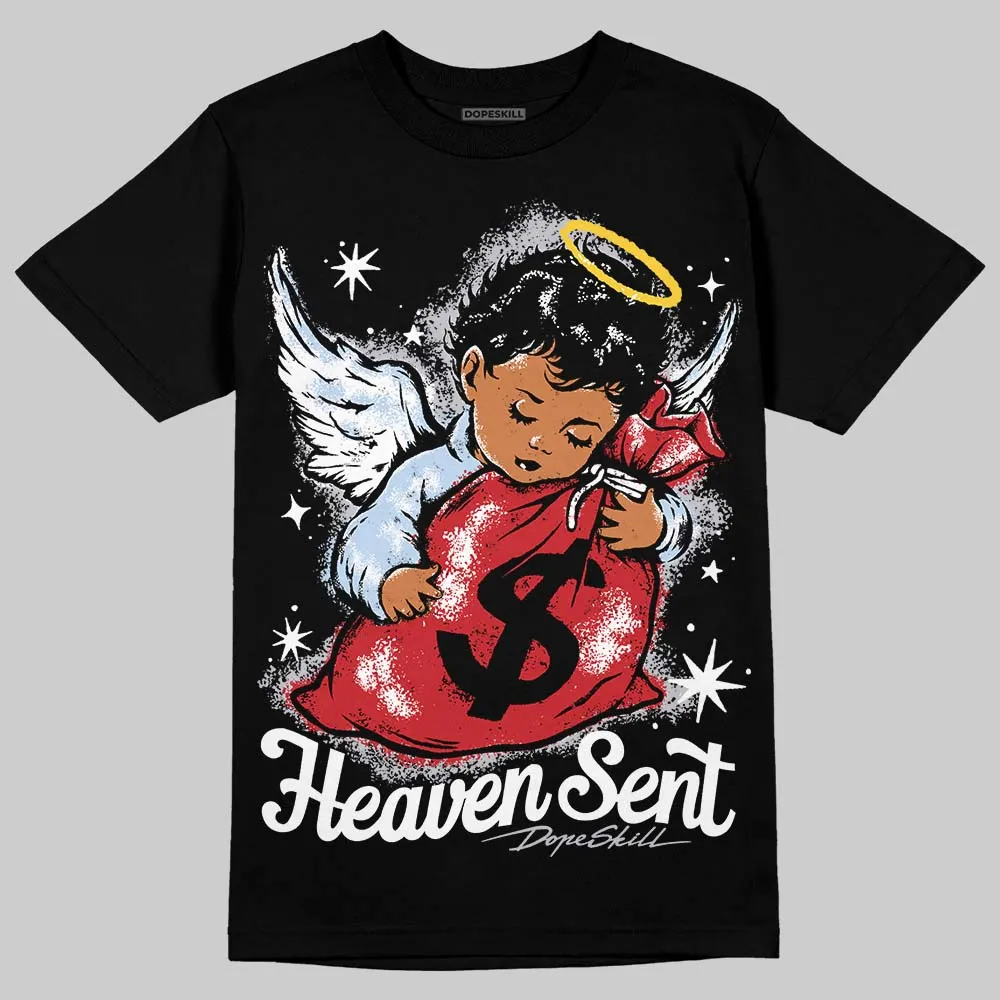 Black Metallic Reimagined 5s DopeSkill T-Shirt Heaven Sent Graphic sold by DopeSkill
