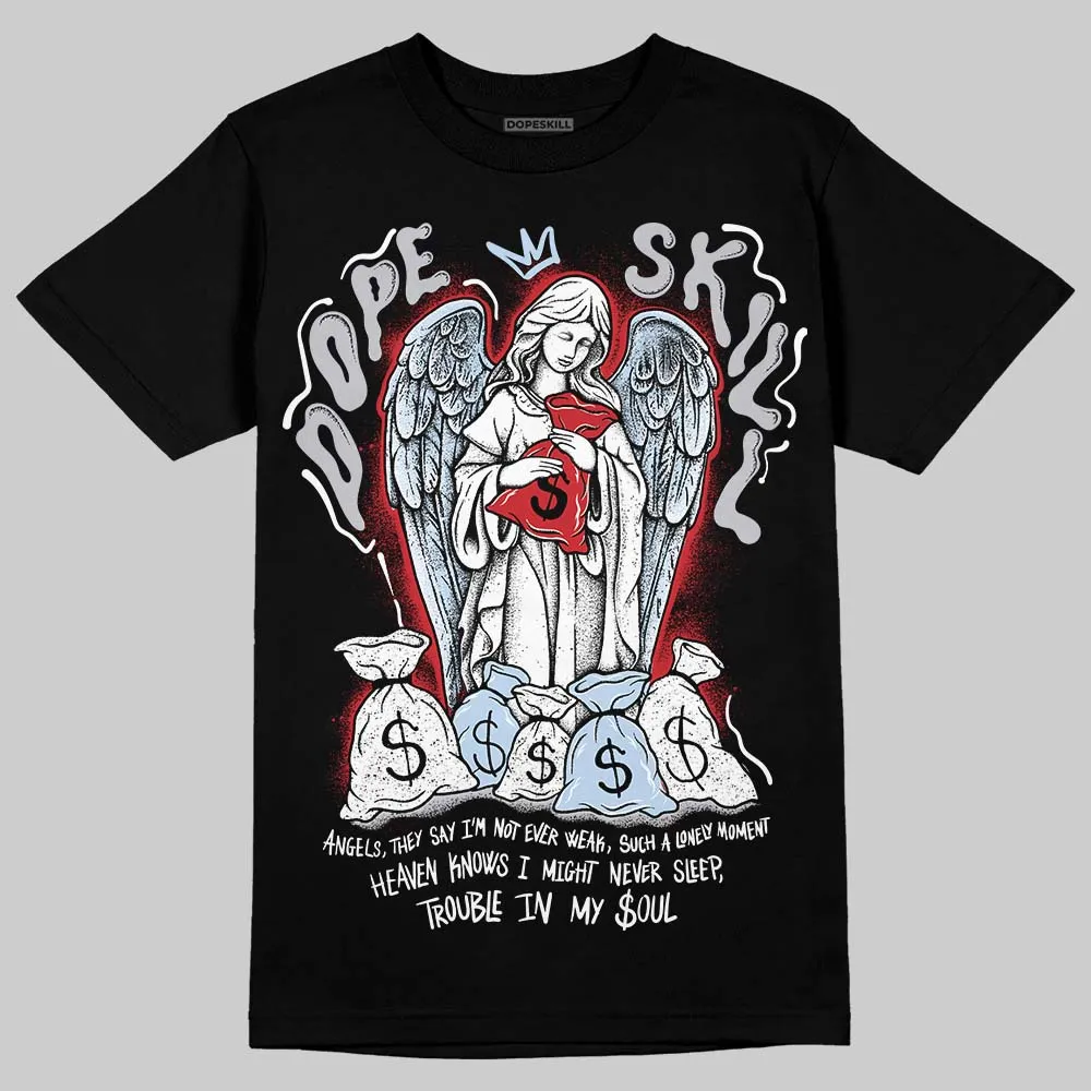 Black Metallic Reimagined 5s DopeSkill T-Shirt Angels Graphic sold by DopeSkill