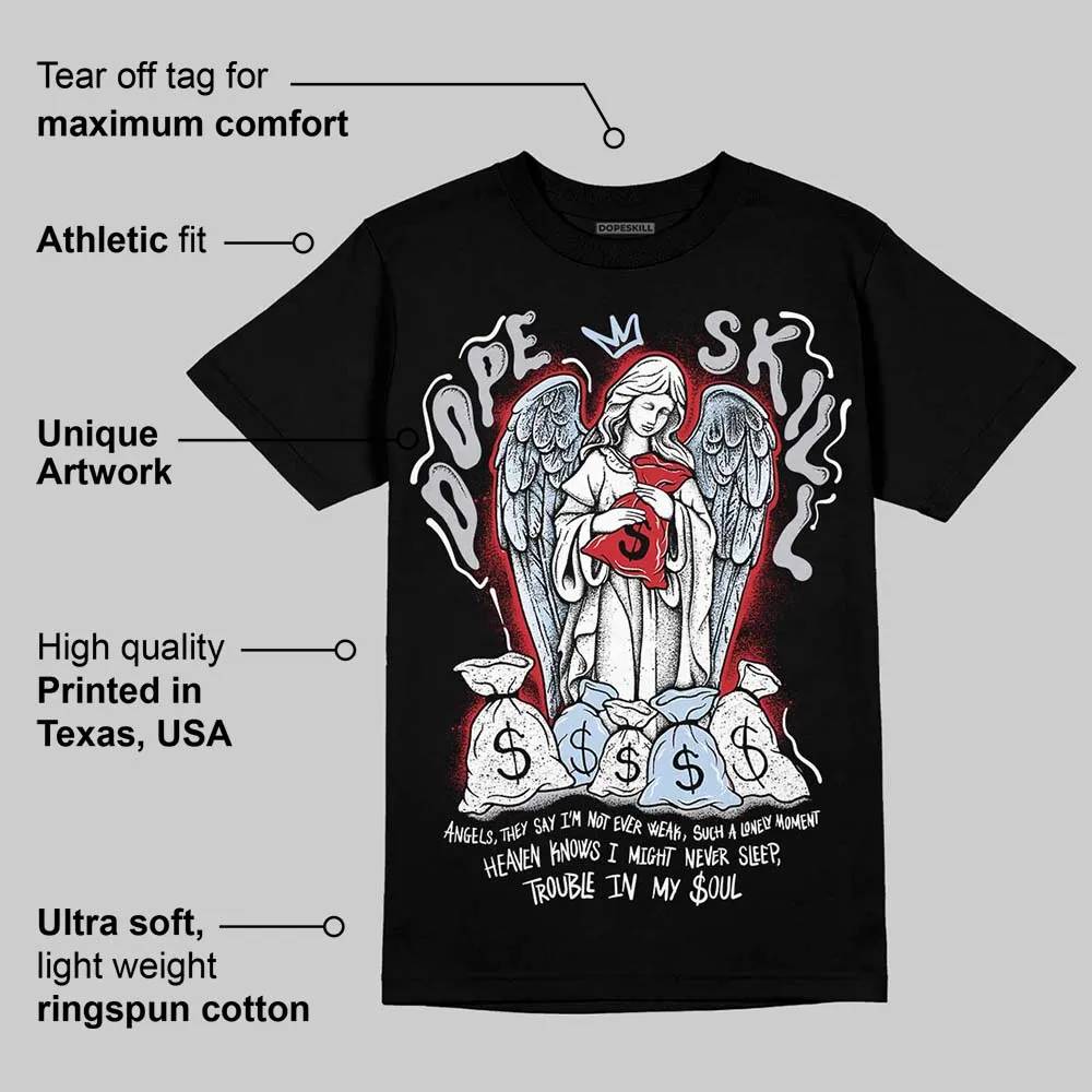 Black Metallic Reimagined 5s DopeSkill T-Shirt Angels Graphic sold by DopeSkill product image thumbnail 3