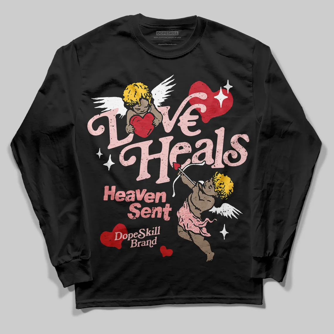 VALENTINE'S Day 3s DopeSkill Long Sleeve T-Shirt New Love Heals Graphic sold by DopeSkill product image thumbnail 2