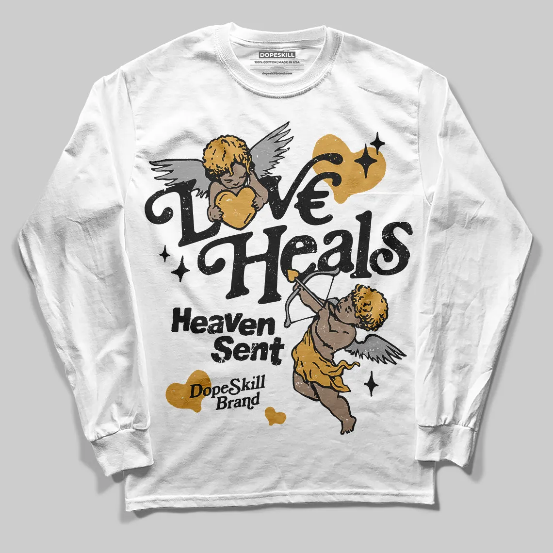Gratitude 11s DopeSkill Long Sleeve T-Shirt New Love Heals Graphic sold by DopeSkill