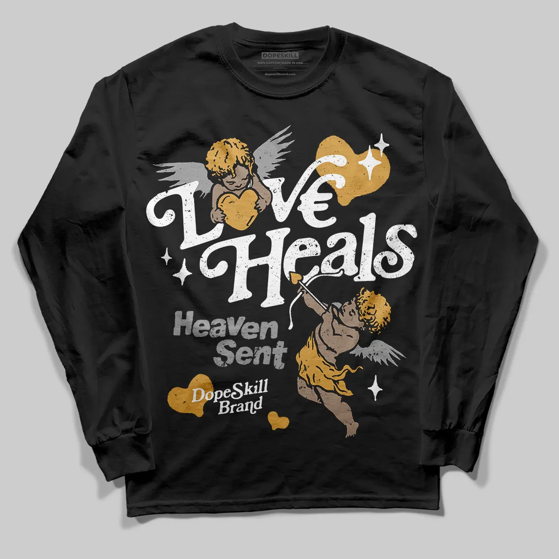 Gratitude 11s DopeSkill Long Sleeve T-Shirt New Love Heals Graphic sold by DopeSkill product image thumbnail 2