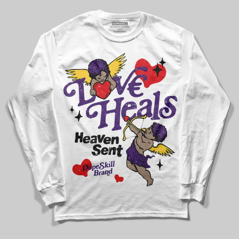 Field Purple 12s DopeSkill Long Sleeve T-Shirt New Love Heals Graphic sold by DopeSkill