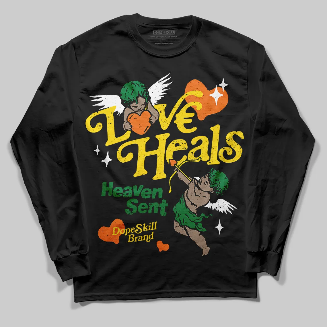 Dunk Reverse Brazil DopeSkill Long Sleeve T-Shirt New Love Heals Graphic sold by DopeSkill product image thumbnail 2
