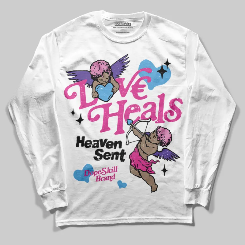 Dunk Active Fuchsia DopeSkill Long Sleeve T-Shirt New Love Heals Graphic sold by DopeSkill