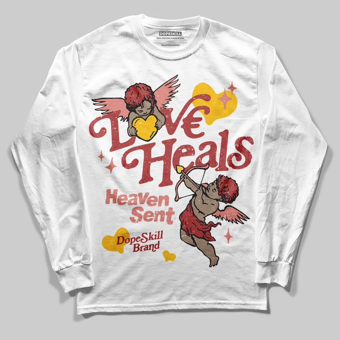 Dune Red 13s DopeSkill Long Sleeve T-Shirt New Love Heals Graphic sold by DopeSkill