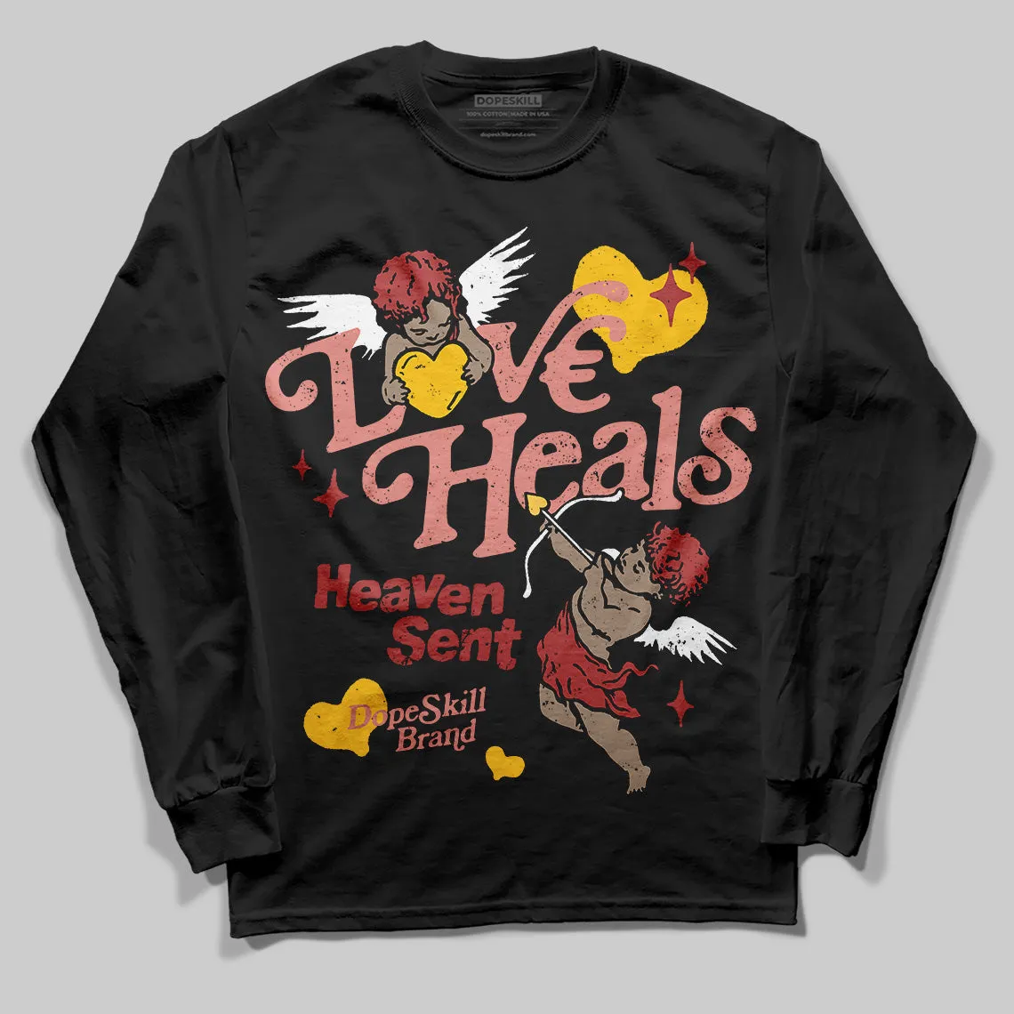 Dune Red 13s DopeSkill Long Sleeve T-Shirt New Love Heals Graphic sold by DopeSkill product image thumbnail 2