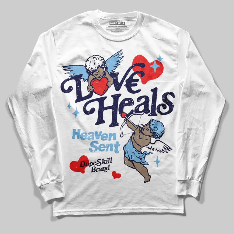 University Blue Collection DopeSkill Long Sleeve T-Shirt New Love Heals Graphic sold by DopeSkill