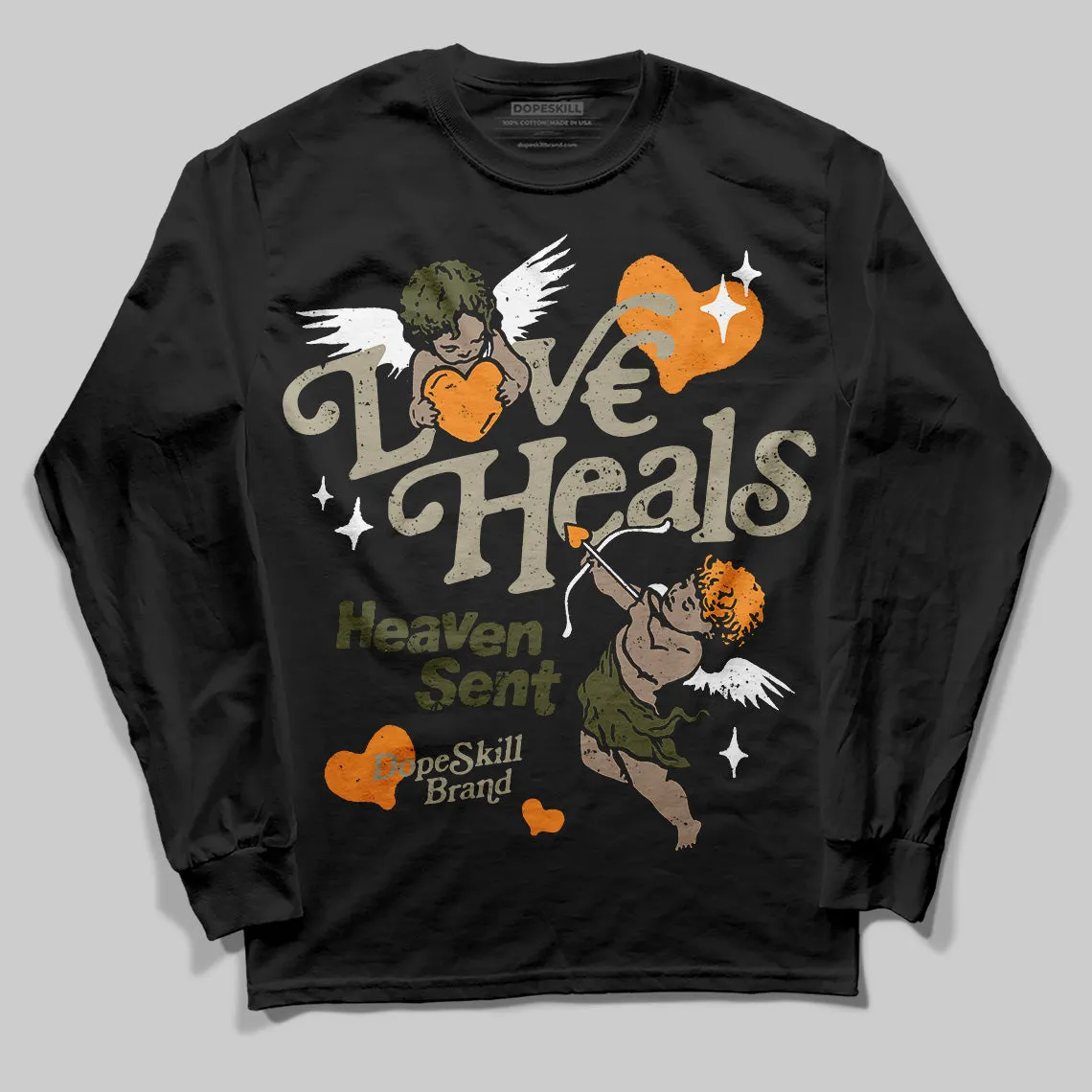 Olive Collection DopeSkill Long Sleeve T-Shirt New Love Heals Graphic sold by DopeSkill product image thumbnail 2