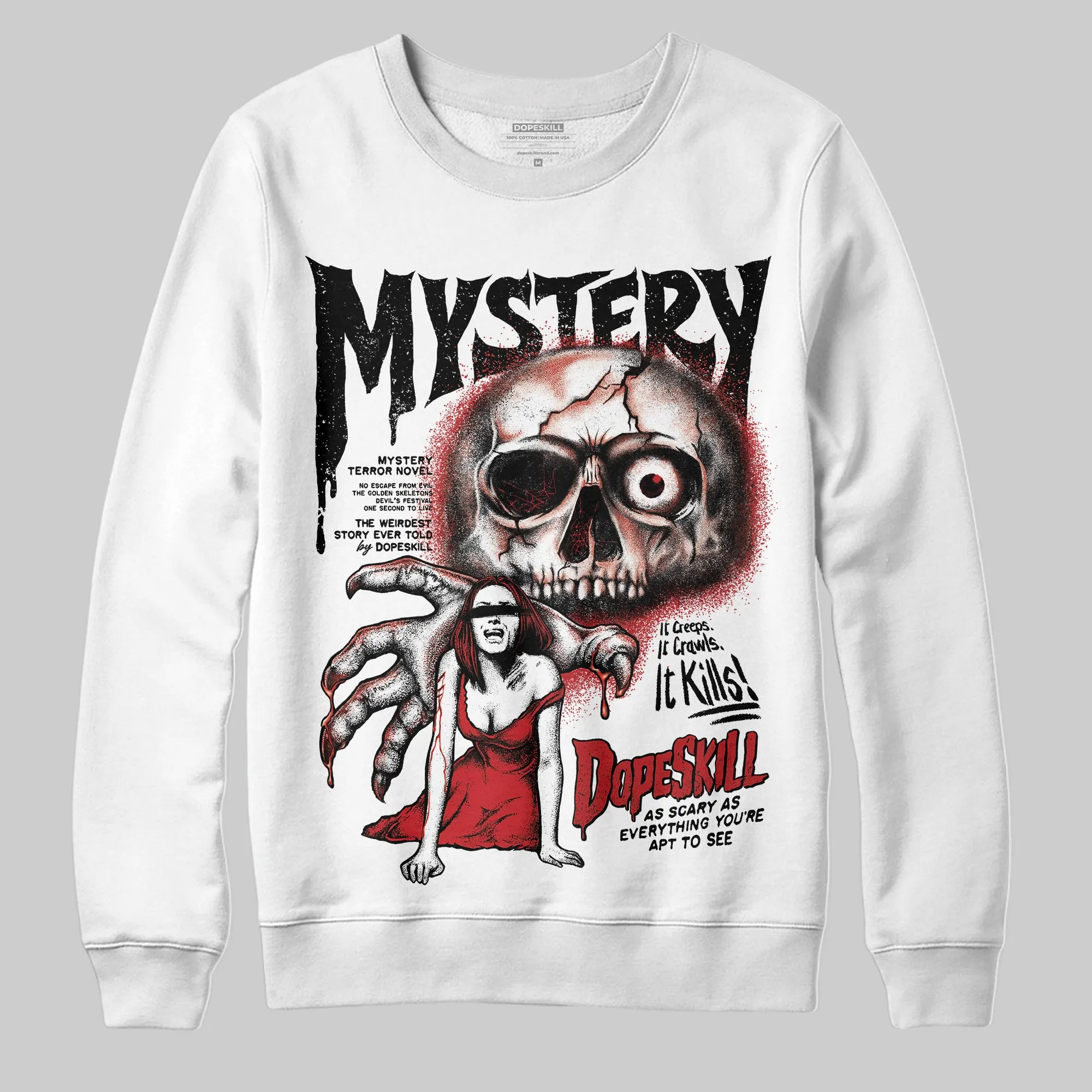Black Toe Reimagined 1s DopeSkill Sweatshirt Mystery Ghostly Grasp Graphic sold by DopeSkill product image thumbnail 2