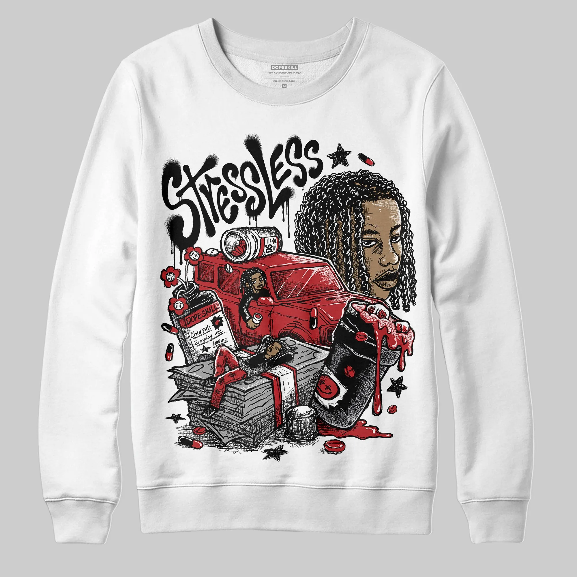 Black Toe Reimagined 1s DopeSkill Sweatshirt Stressless Graphic sold by DopeSkill product image thumbnail 2