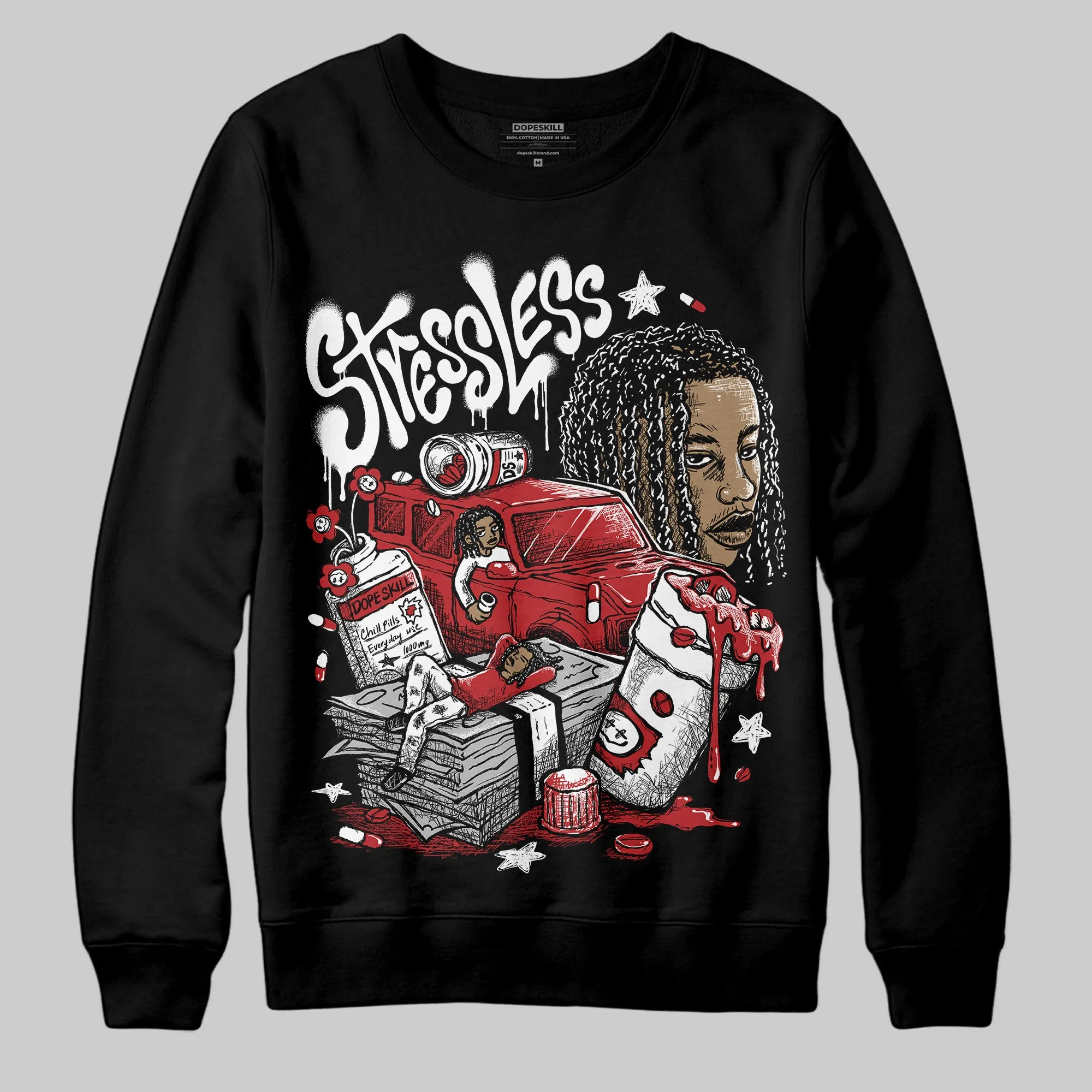 Black Toe Reimagined 1s DopeSkill Sweatshirt Stressless Graphic sold by DopeSkill